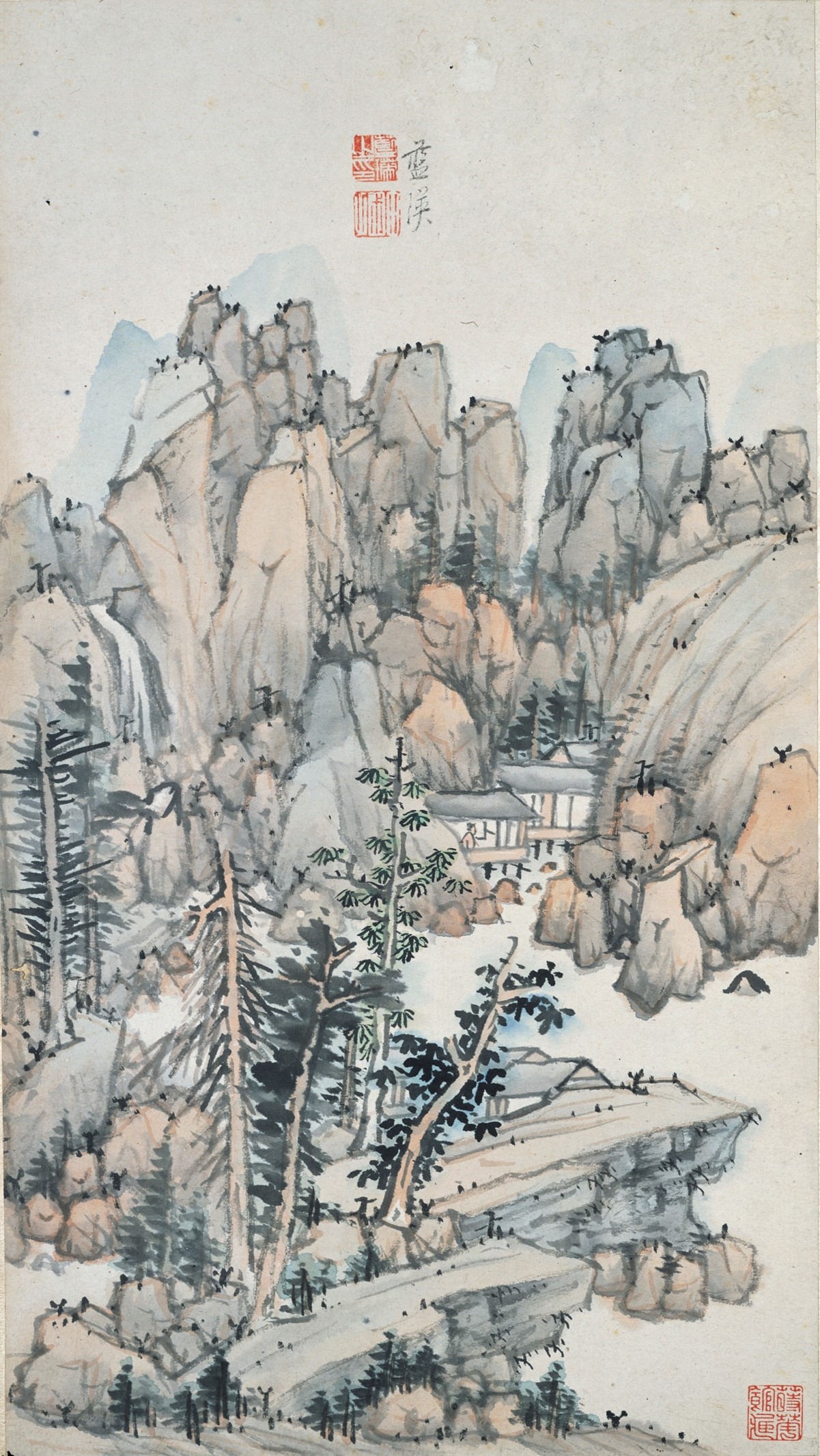 <h2>仿黄公望山水册之一</h2><p>作者：蓝瑛</p><p>创作年代：明代</p><p>规格：51.9cm×29.2cm</p><p>品类：纸本</p>